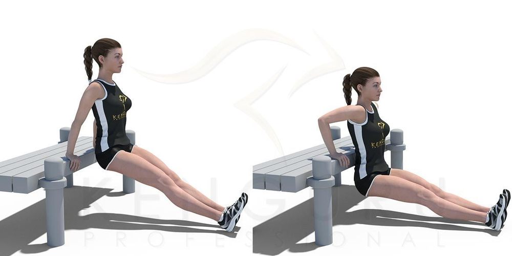 Трехуровневая скамейка