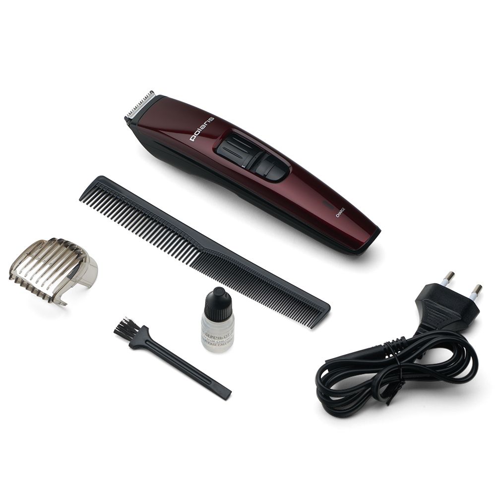 Машинка для стрижки Polaris PHC 1102R бордовый
