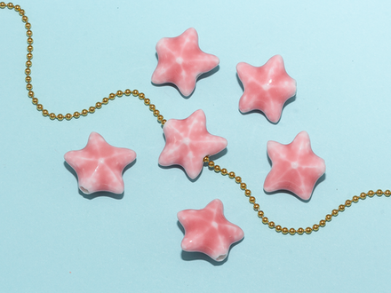 Бусина "Морская звезда" 14,5х17мм, керамика