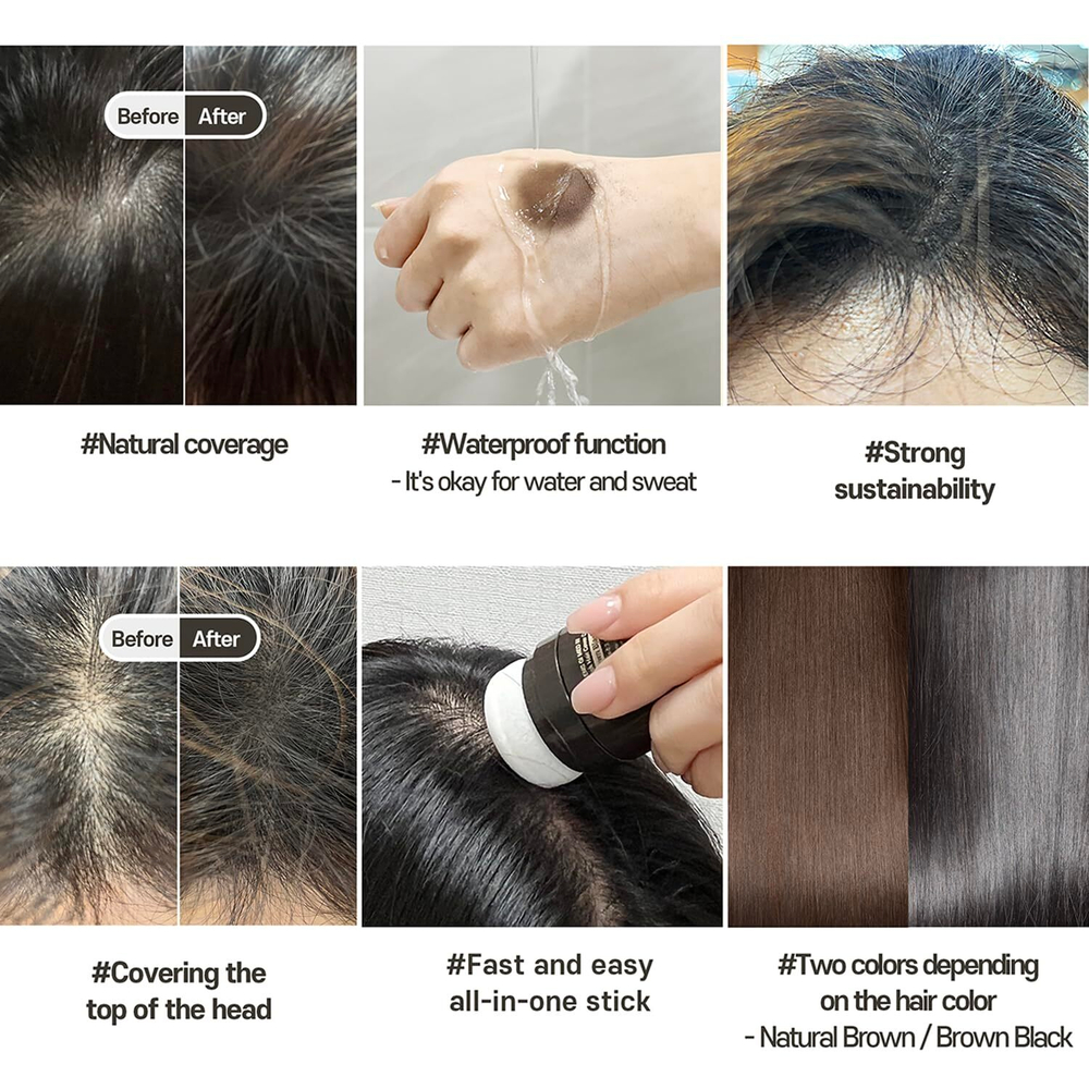 Пудра для окрашивания корней волос Daeng Gi Meo Ri - Ki Gold Quick Hair Cover Cushion