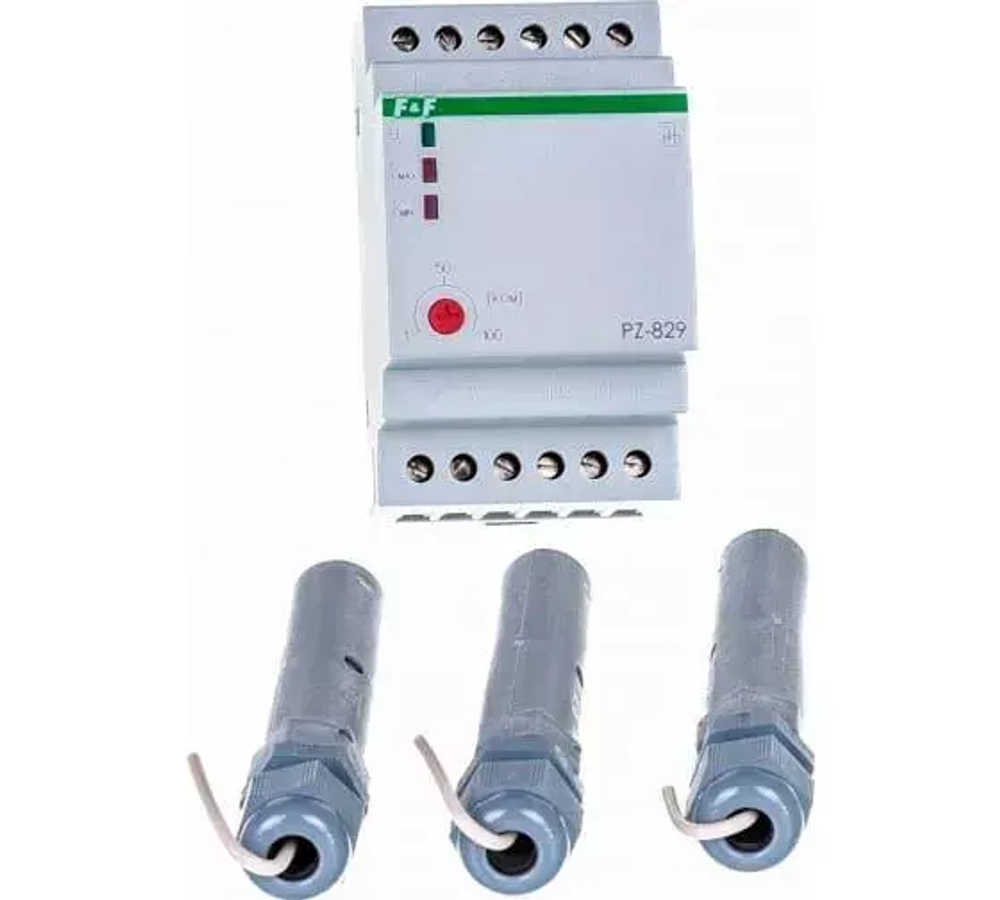 Реле контроля уровня жидкости PZ-829 без датчиков, двухуровневое 2х16А 2NO/NC