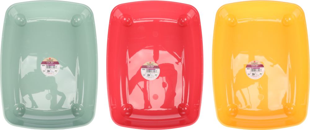 Туалет для кошек Palma Exoti, 28x37x6,5 см, в ассортименте, Flamingo