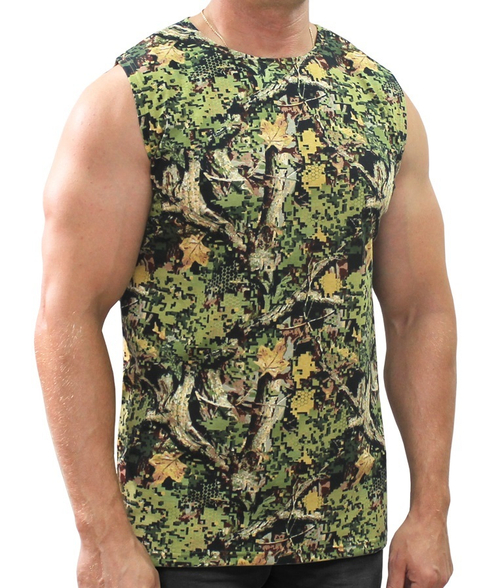 Майка безрукавка камуфляжная Пиксель Экстра(ткань кулирка)