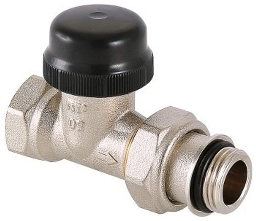 Клапан термостатический Valtec 1/2" прямой с преднастройкой арт. VT.038.N.04 для радиаторов