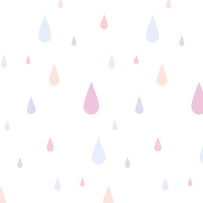 узор с разноцветными каплями дождя, падающими на белом фоне.