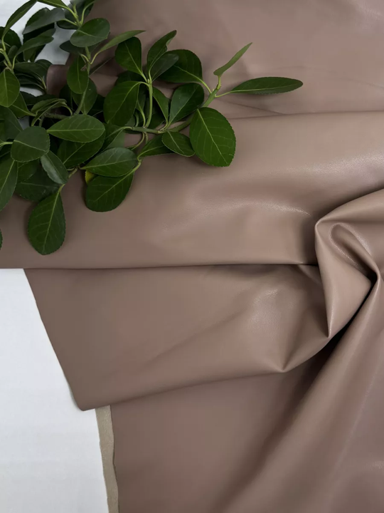 Кожа искусственная на замше, бежевый