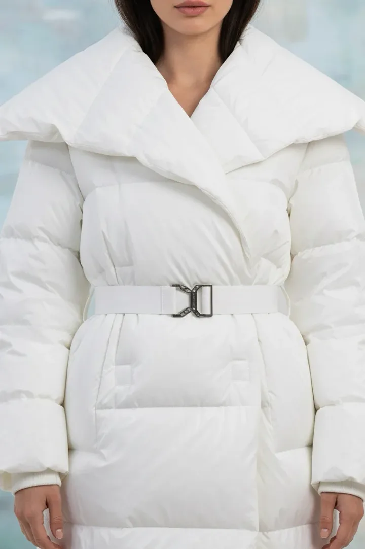 Женский длинный пуховик «KOOL»