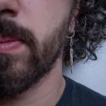 Серьга Rough Jwlry Edges светлая