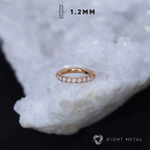 Кликер Twilight Opal #17 PVD Rose 1.2мм