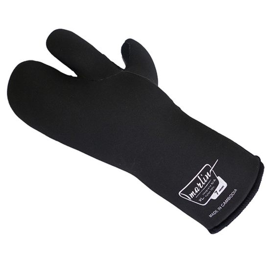 Перчатки трехпалые Marlin Nord 7 мм Зеленые