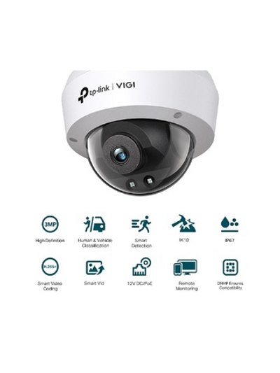 TP-Link VIGI C230I(2.8mm) Купольная камера 3 Мп с ИК-подсветкой