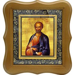 Симон Зилот Кананит Святой Апостол. Икона на холсте.