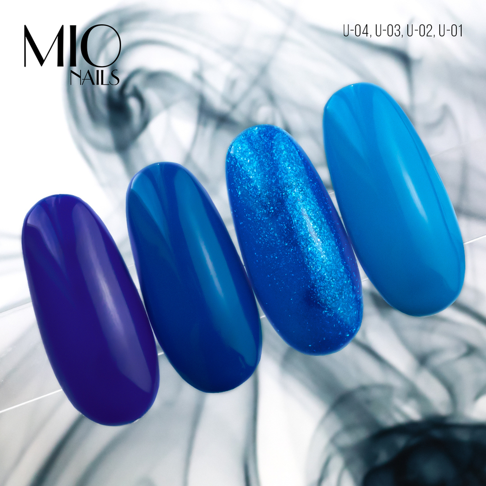 Гель-лак MIO NAILS U-04. Индиго, 8мл.