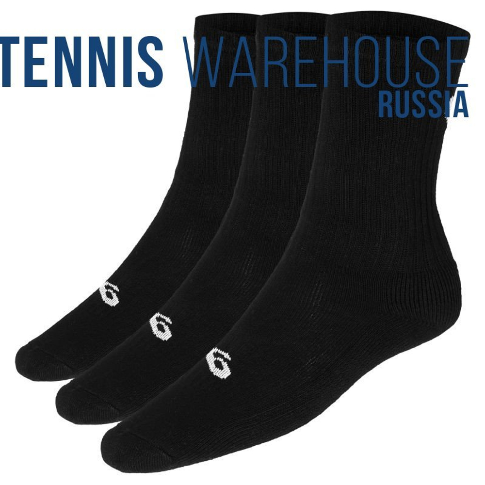 Теннисные носки Asics 3PPK Crew Socks 3P - черный