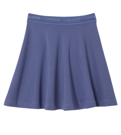 Юбка для девочки теннисная Lacoste Elastic Waist Interlock - небесный