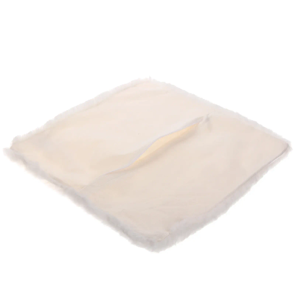 Чехол для декоративной подушки «SOFI», 43*43 см, иск. мех, цвет белый