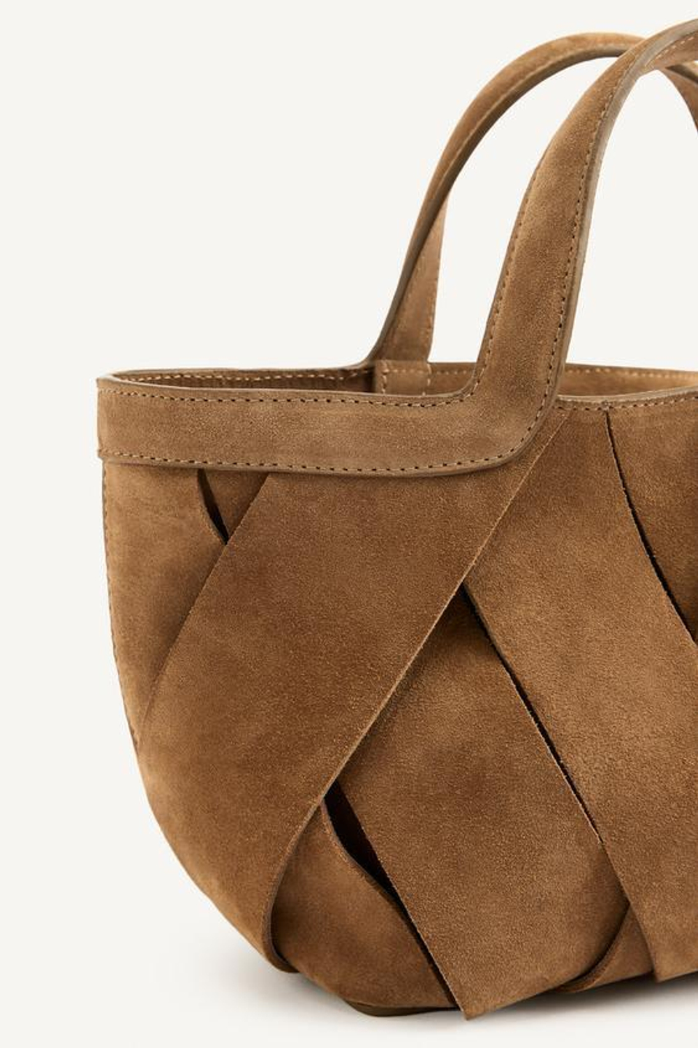 ZARA КОЖАНАЯ МИНИ-СУМКА, ШОКОЛАДНЫЙ