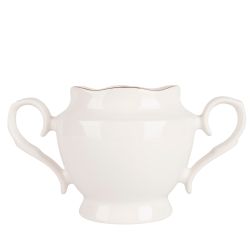 Сахарница " " v=450мл с золотой окантовкой (фарфор) (подарочная упаковка)