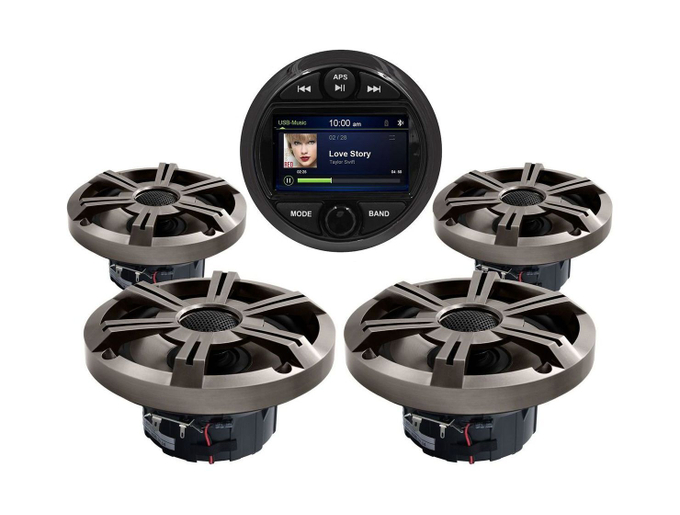 Морская аудиосистема Marine Rocket MRH-301 (комплект 4DP)