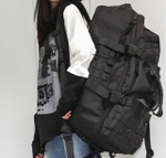 Вместительный тактический рюкзак 60л / чёрный