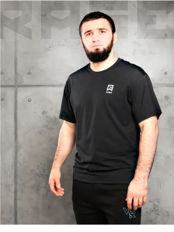 Дышащая футболка для лета прямого кроя