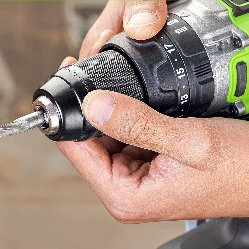 Дрель-шуруповерт ударная акк. Greenworks GD24DD140, 24V,б/щет,70/140Нм,Anti-kickback,1x4Ач,ЗУ,кор (3707607CUB)