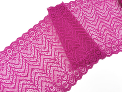 Эластичное кружево, 22см, Италия, фуксия, (Арт: EKI-009), м