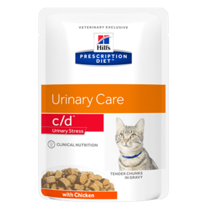 Ветеринарный корм для кошек Hill`s Prescription Diet с/d Urinary Stress, против стресса при цистите, с курицей