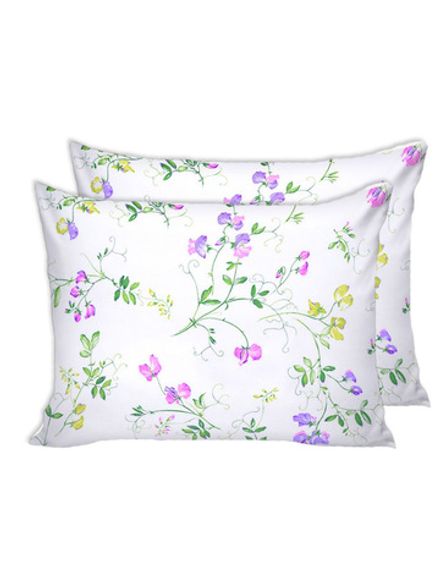 Постельное белье "Горошек" семейное  наволочки 50х70 2шт Простынь на резинке 160х200 см Пододеяльник 145х215 см(2шт) Сказка сатин