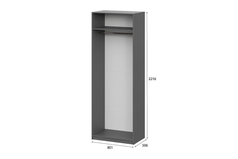 Шкаф ШК 5 (800) Графит серый