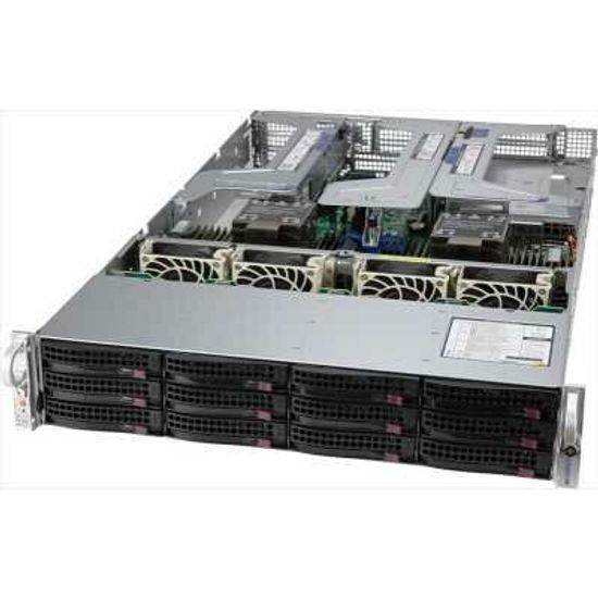 Серверная платформа SuperMicro Super Server 2U 620U-TNR noCPU(2)Scalable, TDP 270W, no DIMM(32), SATARAID HDD(4)LFF + 8(SFF), 2x 10GbE SFP+ (with transceiver), 2x 2000W, продается только в составе комплекта, SYS-620U-TNR_empty