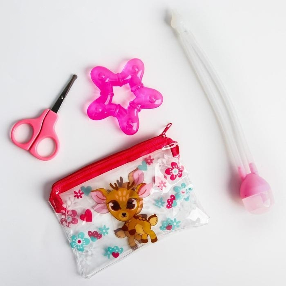 3893564 Маникюрный набор для самых маленьких «Для малышки», 3 предмета (ножнички+щипчики+прорезывате