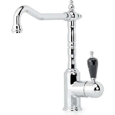 Смеситель для кухни Boheme Tradizionale Chromo103-BSW Хром с кристаллом BLACK Swarovski