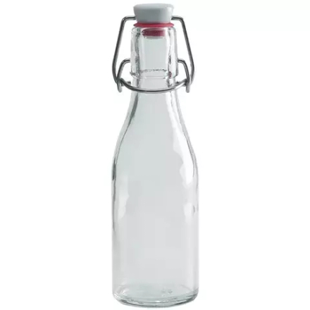 Бутылка с пробкой стекло 200мл прозр