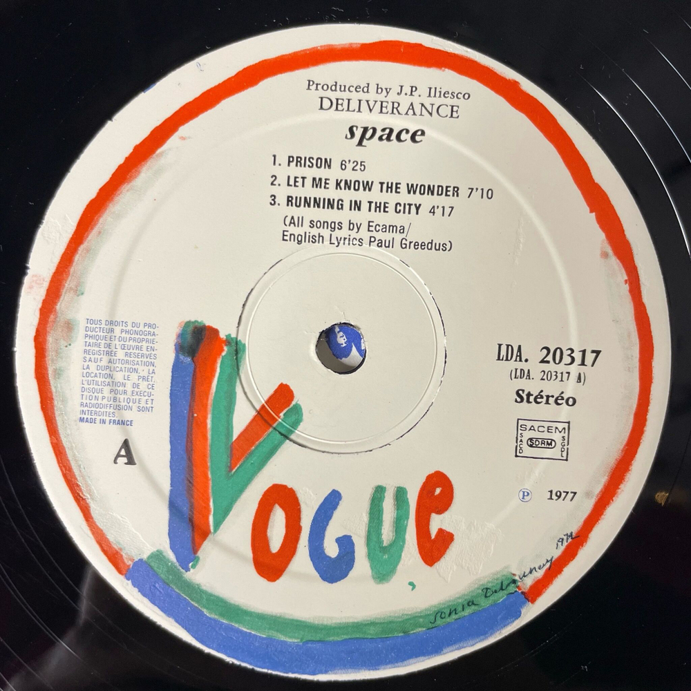 Винтажная виниловая пластинка LP Space Deliverance (France 1977) Let Me Know The Wonder