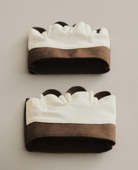 ZARA HOME НАБОР СПОРТИВНЫХ ПЕРЧАТОК (2 ШТ.), КОРИЧНЕВЫЙ