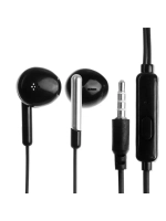 Наушники R-8, проводные, вкладыши, микрофон, 1 м, Jack 3.5 м