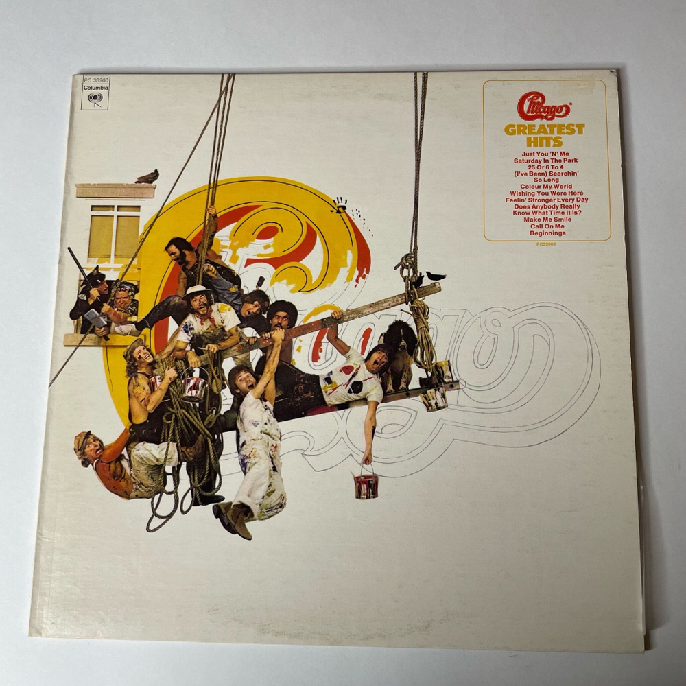 Винтажная виниловая пластинка LP Chicago IX Greatest Hits (Canada 1975) Make Me Smile