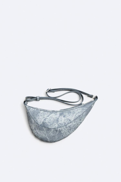 ZARA СУМКА-БУМЕРАНГ МИНИ С ПЛЕЧЕВЫМ РЕМНЕМ, РАЗНОЦВЕТНЫЙ