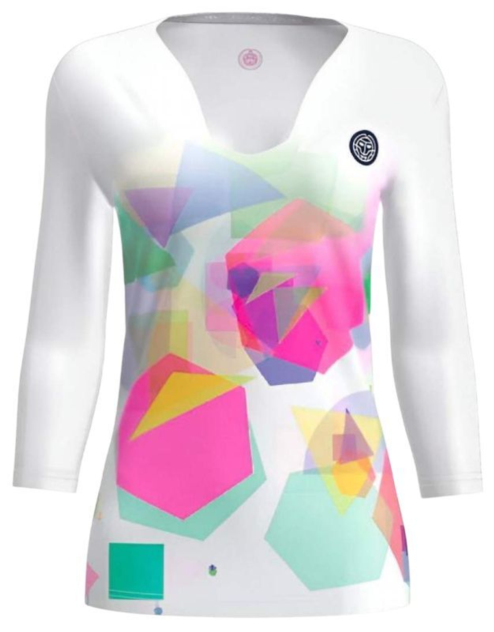 Женская теннисная футболка   Bidi Badu Kaleido V-Neck