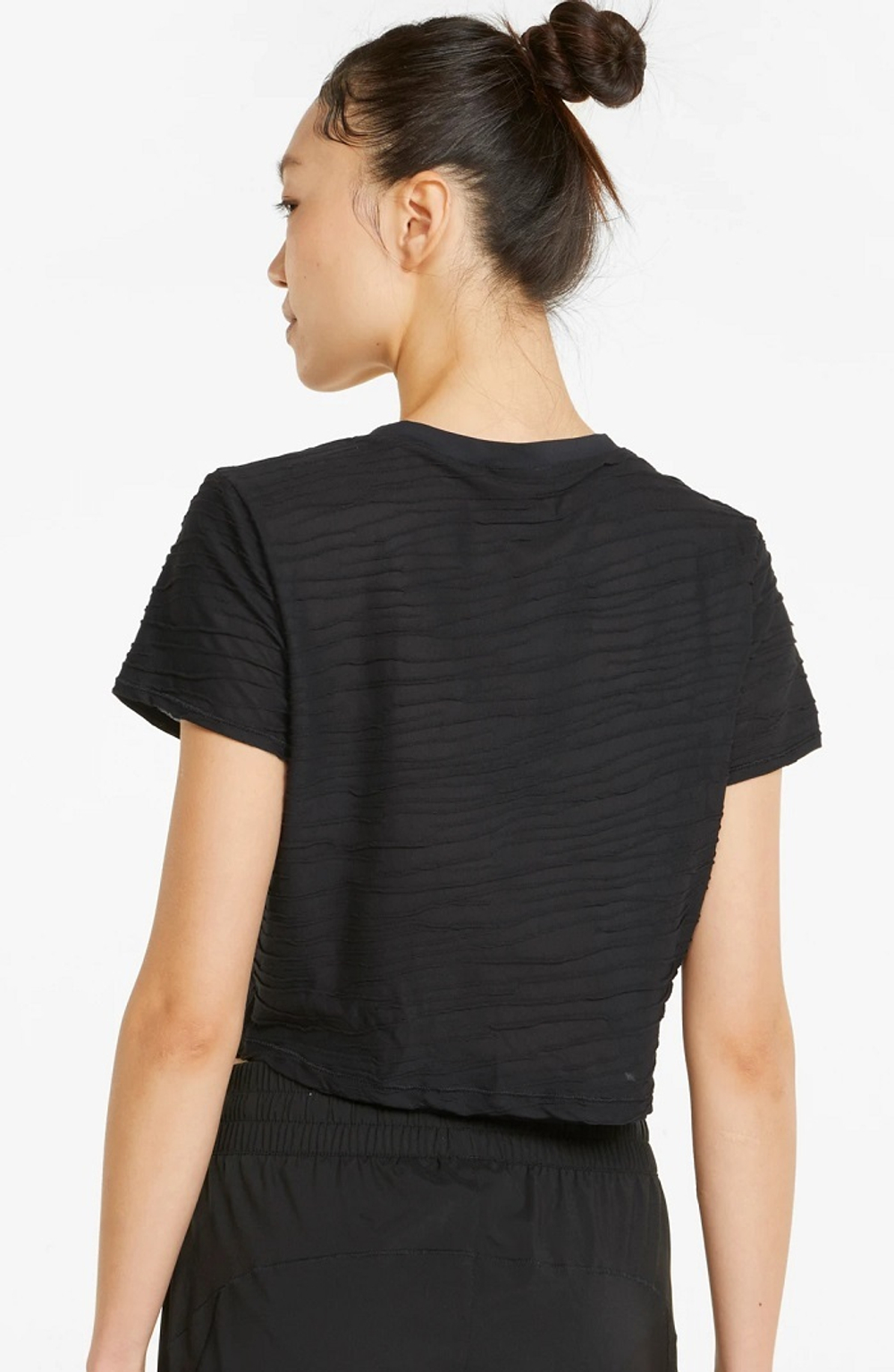 Женская теннисная футболка Puma Studio Skimmer Tee - puma black