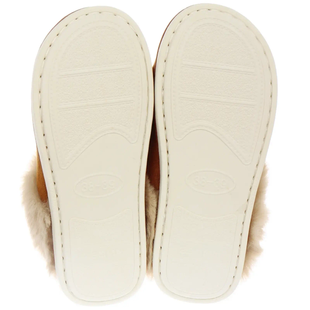 Тапочки женские домашние «IRIS», цвет капучино, р-р 38/39