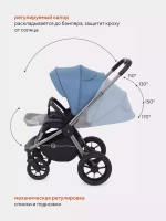 Коляска детская RANT "FLEX PRO" (2в1) RA074 Blue (2023)