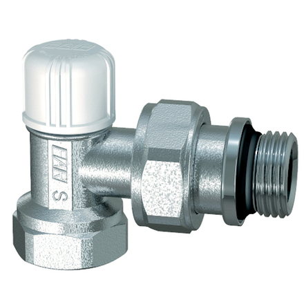 Вентиль запорный угловой 3/4" ВР, EPDM