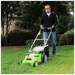 Газонокосилка аккумуляторная GREENWORKS TwinForce G40LM49DB 40В,49см,без АКБ и ЗУ (2500207)