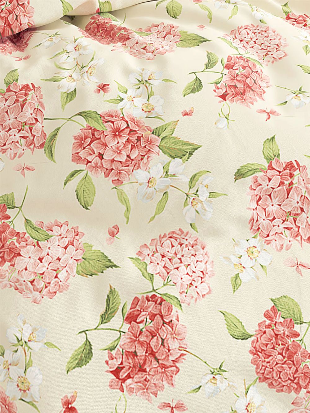 Простынь Сказка "Гортензия" 200х215 см, перкаль