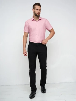 Рубашка приталенная с коротким рукавом