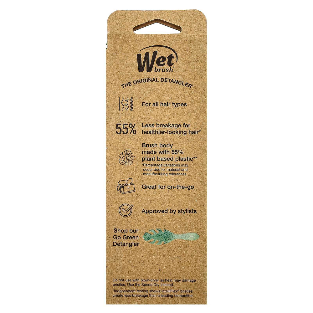 Wet Brush, Go Green, средство для расчесывания волос, розовый, 1 кисть