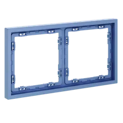 Рамка пластиковая VOLTUM S70 на 2 поста, (деним) vls100215