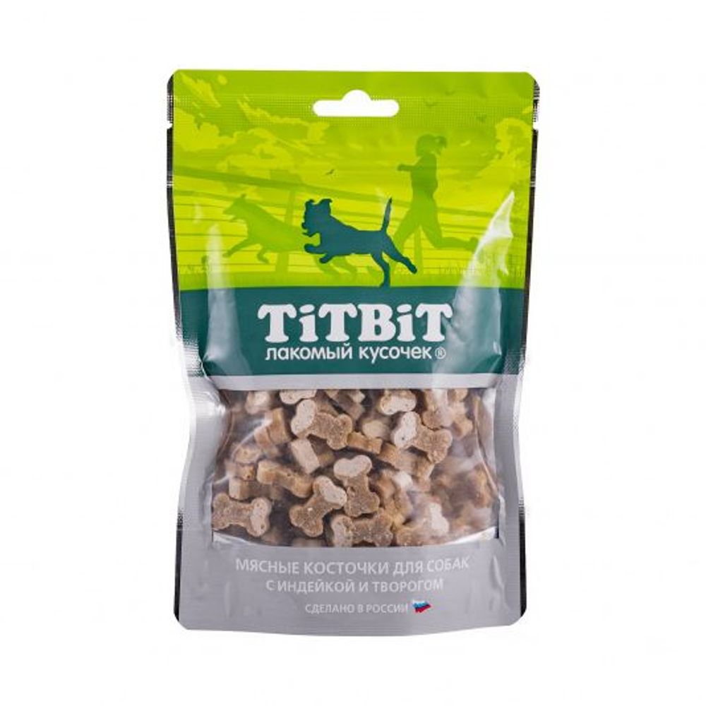 Косточки мясные для собак с индейкой и творогом (Titbit)012901